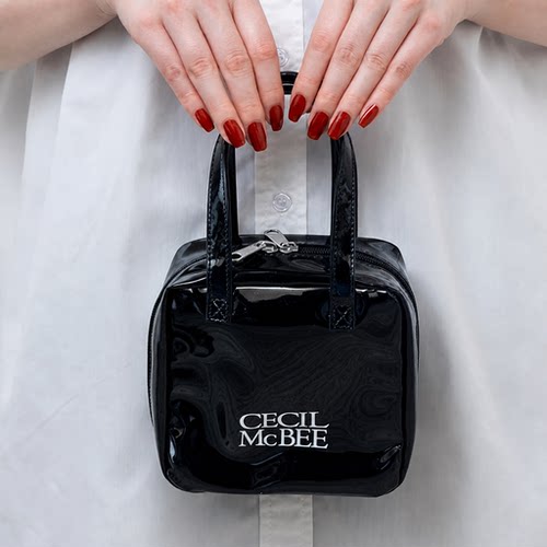 Cecil mcbee 2026新款日本原单外贸手提PVC化妆女包