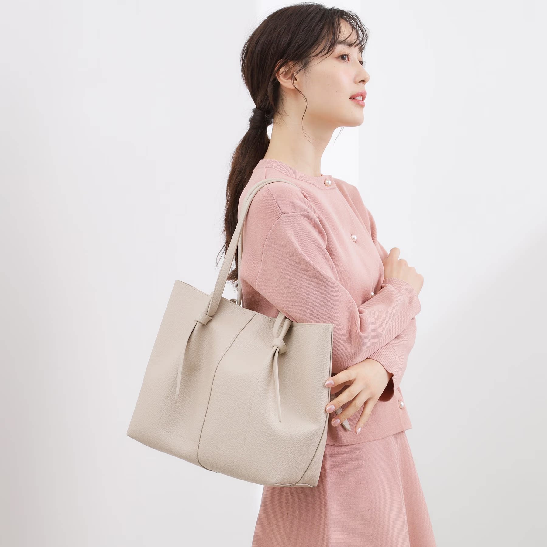 GROVE 2026新款 日本原单外贸手提单肩A4女包手柄结