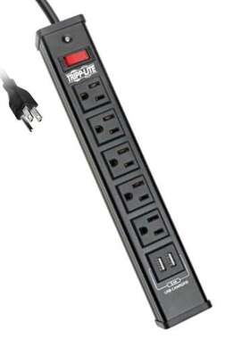 TLM526USBB【5-OUTLET SURGE PROTECTOR WITH 2】