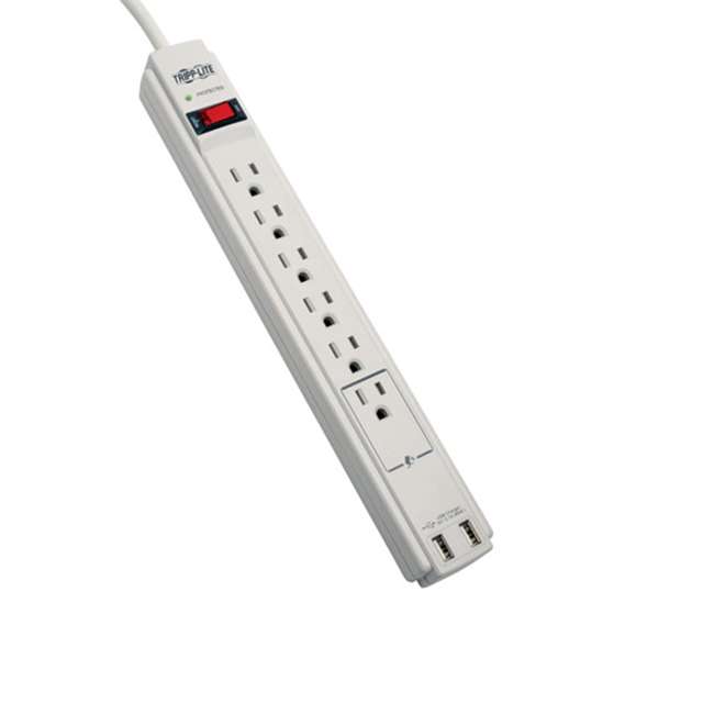 TLP606USB【SURGE PROTCT STRIP USB OUTLET 6'】
