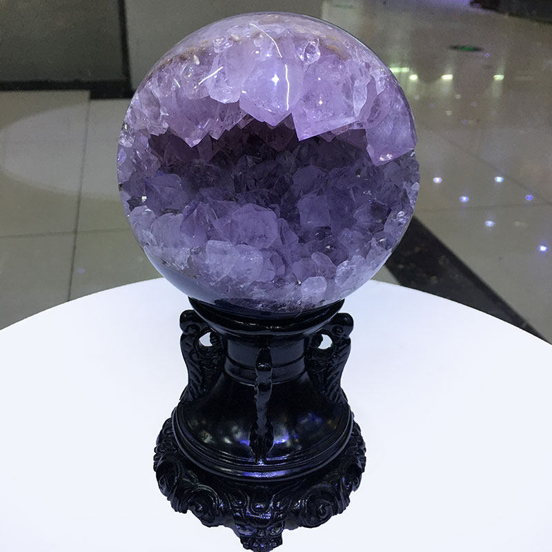 天然水晶摆件聚宝盆水晶洞水晶石头天然原石新年大型摆件天然矿石