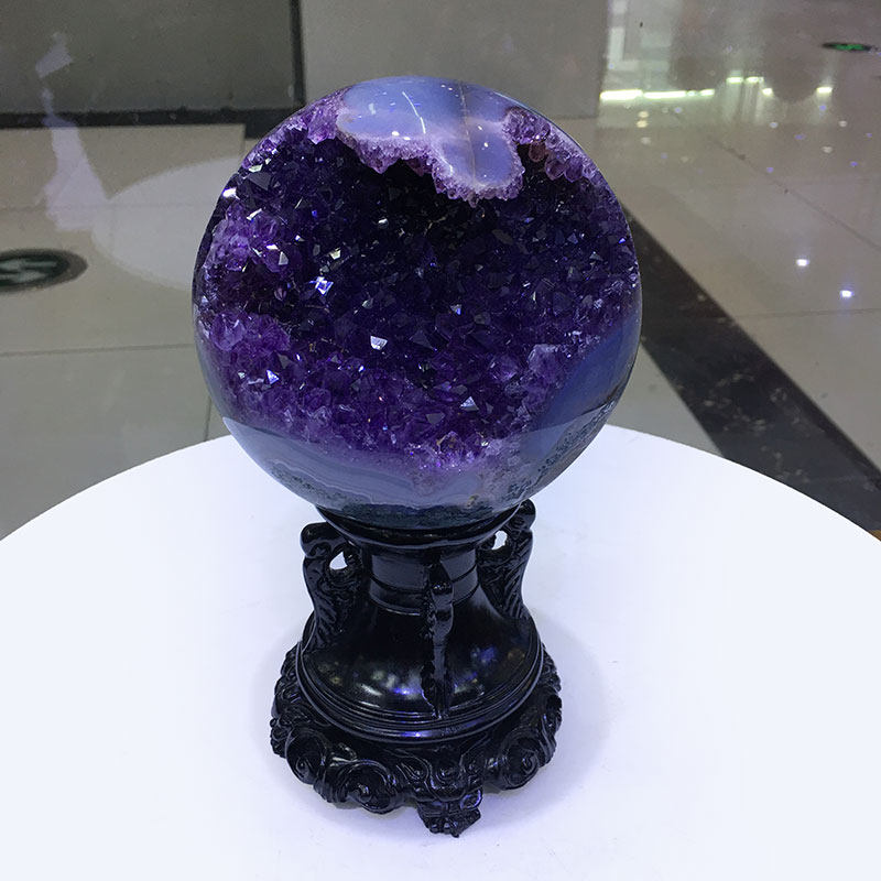 水晶原石天然摆件寓意好的摆件客厅晶石紫水晶洞过年装饰摆件客厅