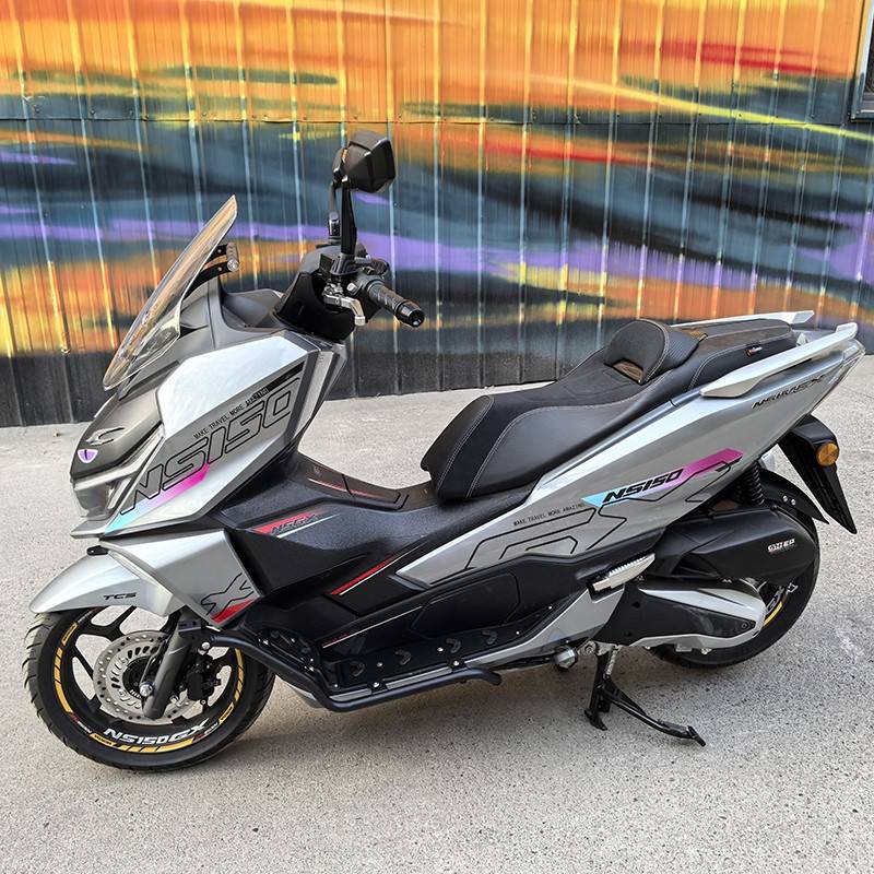 适用本田NS150GX射灯款保险杠碳钢脚踏杠SDH150T-8A保险杠防摔改