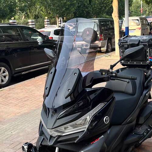 适用于隆鑫无极350 SR4MAX挡风玻璃改装加高挡雨护胸板增高风挡