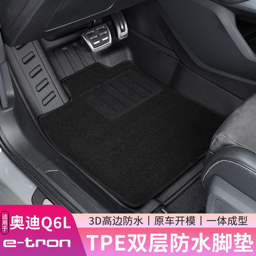 奥迪Q6Le-tron脚垫双层防水TPE