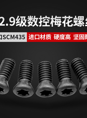 数控刀杆螺丝刀盘螺丝M2M2.2M2.5M3M3.5M4M512.9级刀片梅花螺丝