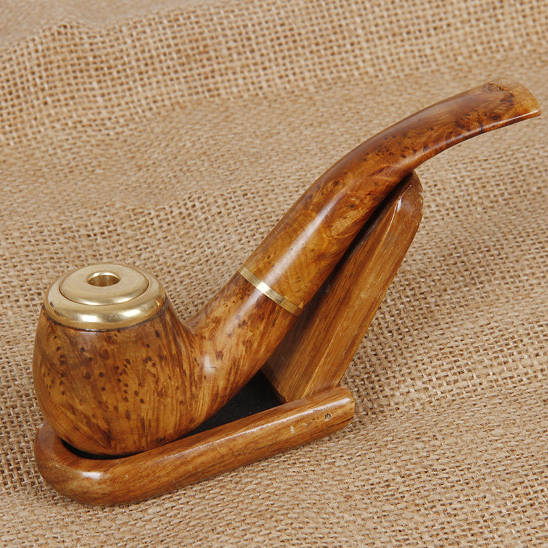 麻梨疙瘩木烟斗两用手工实木烟嘴