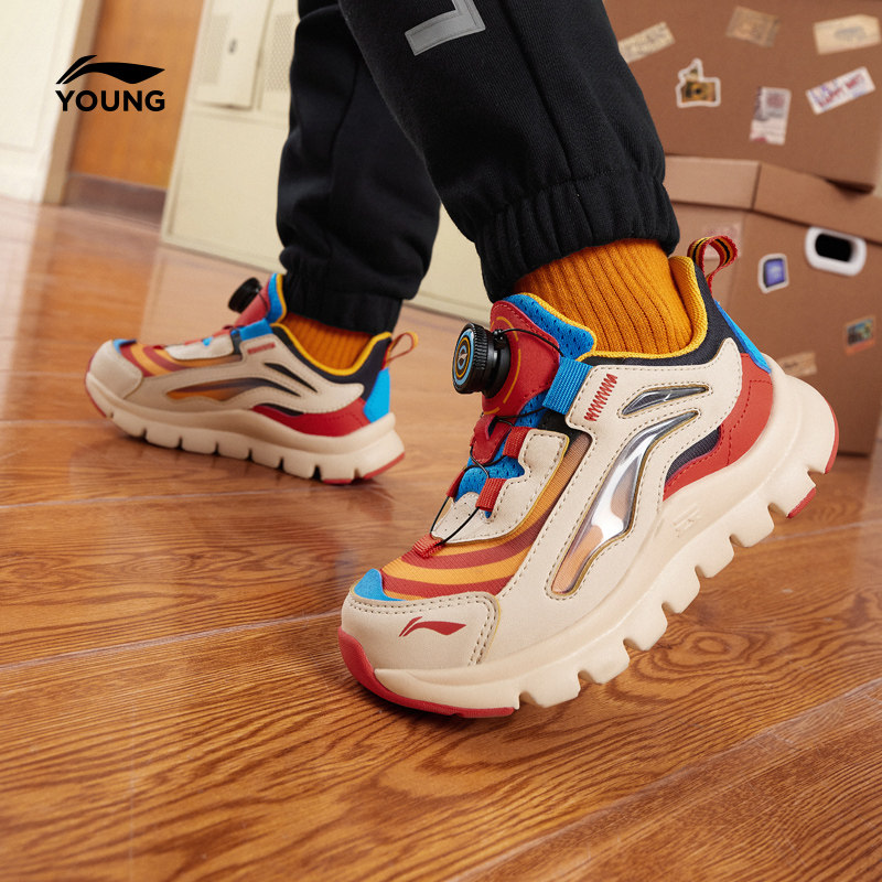 李宁小极光小童运动鞋2026新款春秋款春季男童鞋女宝宝软底跑步鞋