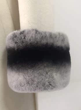 真毛皮草獭兔毛袖口毛袖套