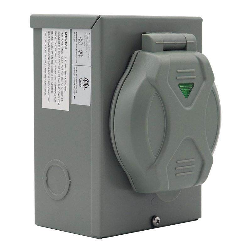 电源插座北美房车营地三芯30A充电桩30APowerBox125V带防水盖