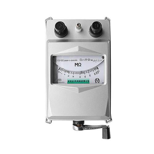 兆欧表ZC11D-10铝壳2500V2500MΩ绝缘电阻表摇表铝壳
