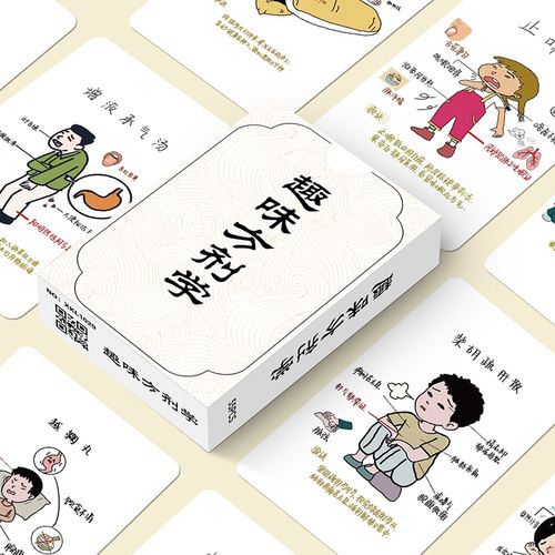 医学笔记卡片趣味中医方剂学小卡常见疾病基础知识科普简易速记卡