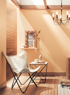 日本进口墙纸山月新款土黄色橙黄色水泥纹墙纸北欧客厅背景55125