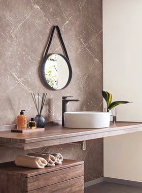 日本进口墙纸tokiwa新款灰色咖色大理石纹理墙纸loft风客厅背景墙