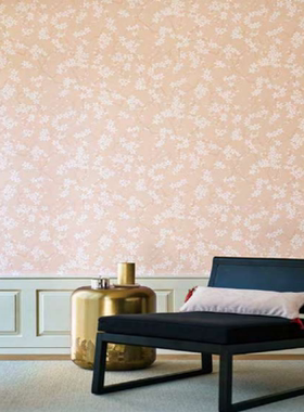 日本进口墙纸山月2026新款日式粉色樱花墙纸和风榻榻米壁纸34828