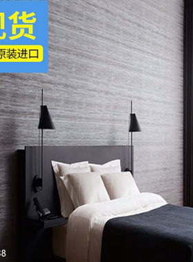 日本墙纸进口山月灰色横条纹墙纸卧室床头背景现代简约30038现货