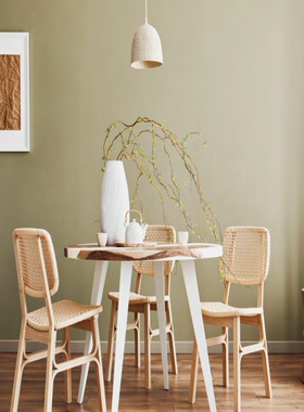 日本进口墙纸tokiwa新款豆绿色米色织物墙纸墙布质感极简墙纸客厅