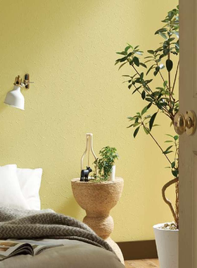 日本墙纸进口山月壁纸新款果绿色水泥纹壁纸北欧墙纸客厅墙74756