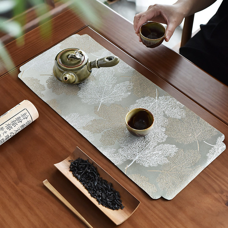 防水耐脏好清洗茶席桌旗茶巾
