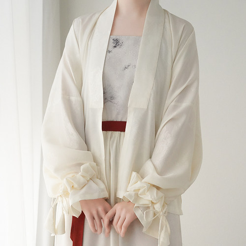 赭颜汉服原创明制汉服男女日常提花冰丝透气夏季合领衫对襟衫爆款