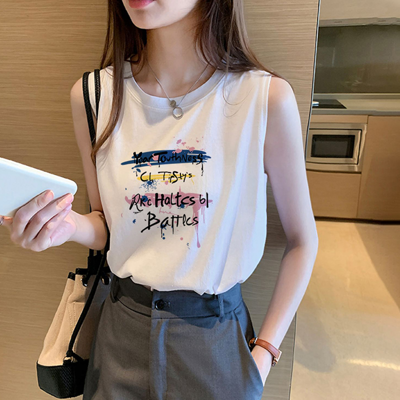 法式小吊带背心女款内搭无袖t恤