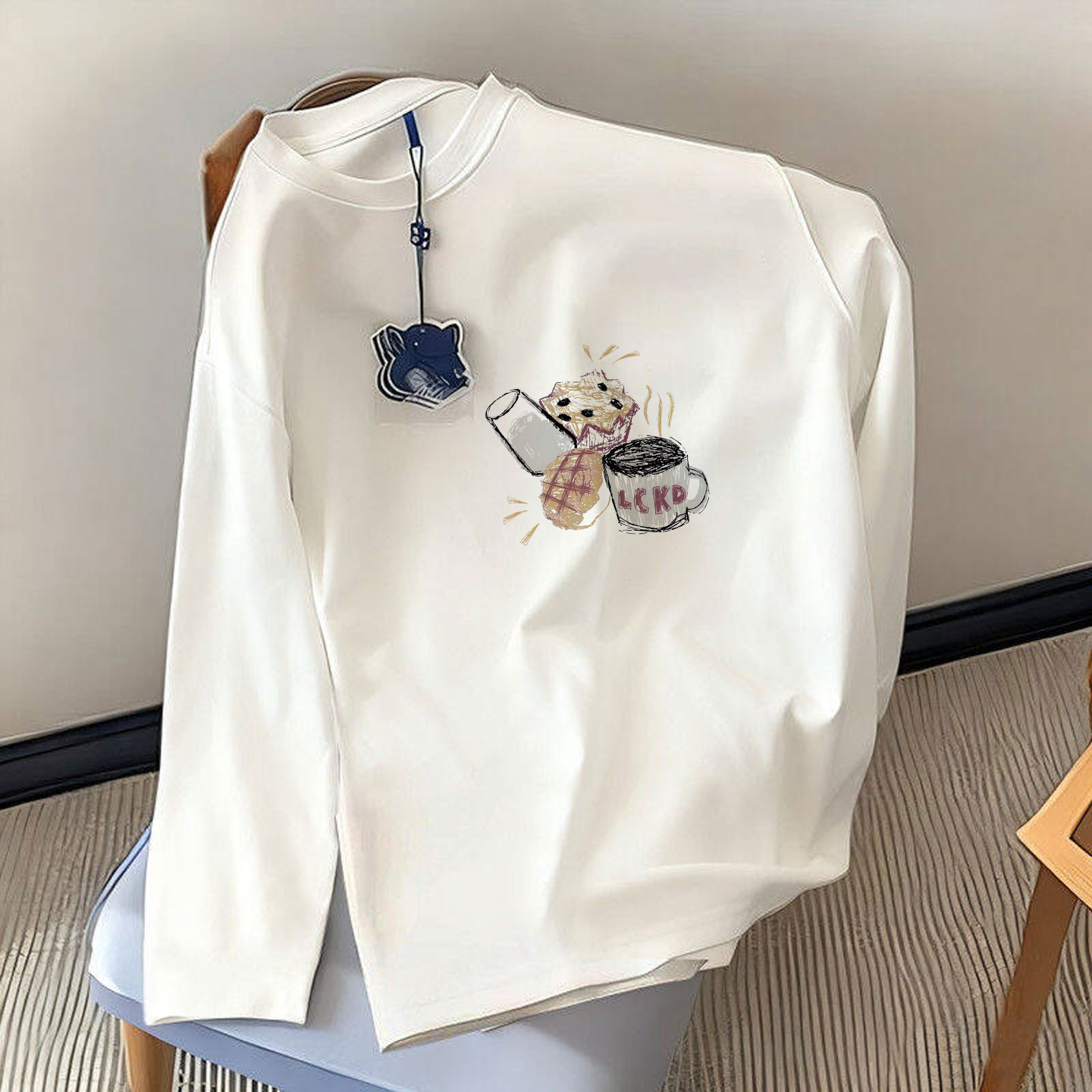 纯棉长袖t恤女2025新款