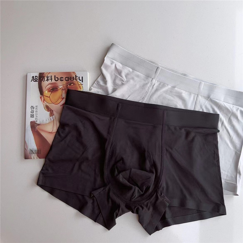 手感超柔&rdquo;兰精60支莫代尔男士内裤~全棉档平脚裤 纯色无痕无缝