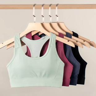 运动内衣女跑步防震高强度健身训练背心跳绳瑜伽服一体式 文胸 大码