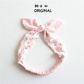 韩版 女童清新公主头饰女宝宝可爱甜美发饰儿童蝴蝶结发带亲子发箍