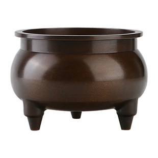 复古铜香炉家用上香插香熏烧香室内佛堂寺庙供奉礼佛菩萨财神香炉