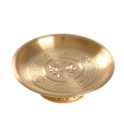 黄铜供盘水果盘家用供奉佛前贡品