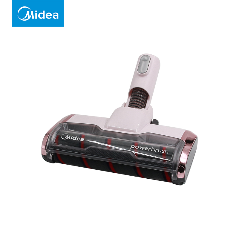 美的家用无线吸尘器吸尘机配件P6电动软绒地刷组件樱珠粉