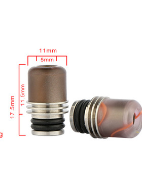 新款不锈钢玉石小孔口吸滴嘴烟嘴510 drip tip烟嘴跨境