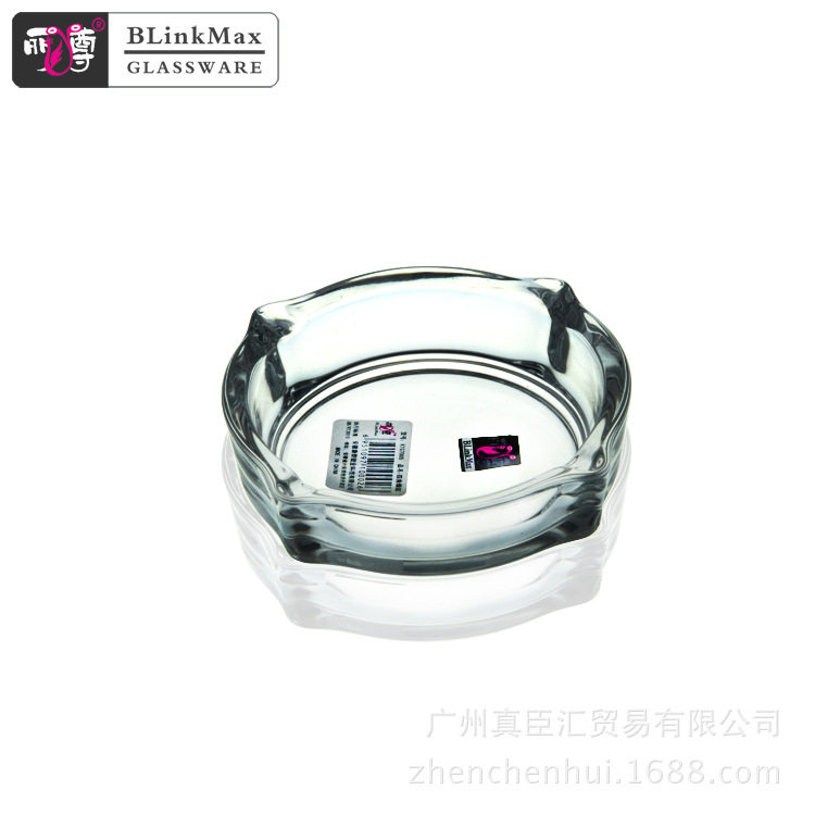 广州 烟灰缸丽尊四角玻璃烟灰缸ktg7005彩盒 热门促销