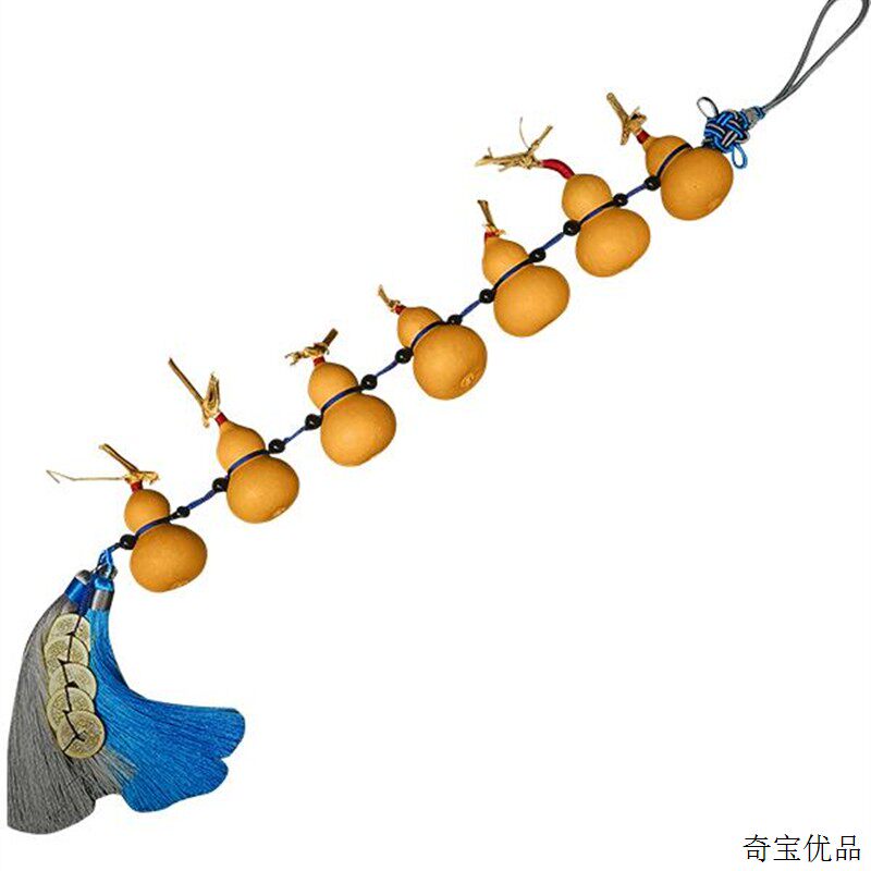天然小葫芦串门帘装饰帘葫芦挂件文玩真葫芦门口挂饰家居客厅摆件