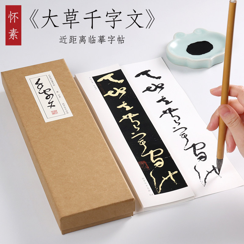 毛笔书法临摹章草大草狂草潦草初学者入门临摹字帖卡 纸中作乐