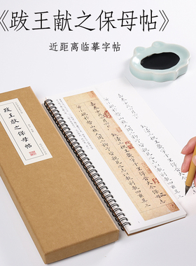 纸中作乐 南宋 姜夔跋王献之保母帖姜夔小楷保姆贴字帖毛笔楷书字帖书法字帖全集临摹卡片 近距离王大令楷书