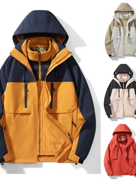 Man outdoor sports clothes Women casual Clothing山系冲锋衣男