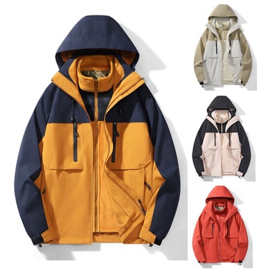 Man outdoor sports clothes Women casual Clothing山系冲锋衣男