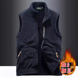 摇粒绒马甲男保暖抓绒衣背心马夹坎肩Mens fleece Waistcoat vest