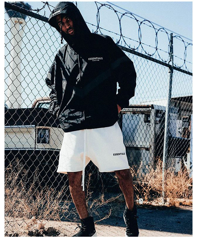 Mens Shorts Man Pants Running Trousers高街essentials男夏宽松