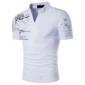 polo vneck shirt tshirt mens prints golf graphic clothing男t
