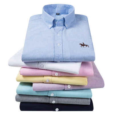 plus 5xl 6xl men's oxford shirts cotton formal dress shirt男