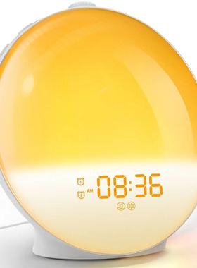 Smart Sunrise Alarm Clock Wake Up Sunset Simulation 日出闹钟