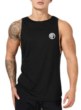 Summer Fitness Sports Tank Top Men's Breathable Loose Fit