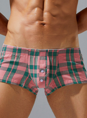 men shorts boxer Aro pants格子阿罗裤男士内裤短裤欧美男式四角