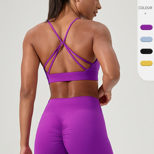 女运动内衣Sports Yoga Bra for Women Halter Neck Sexy Gym Bra