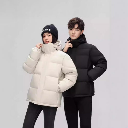 man winter coat women warm jacket新款羽绒服男女中戏短款情侣