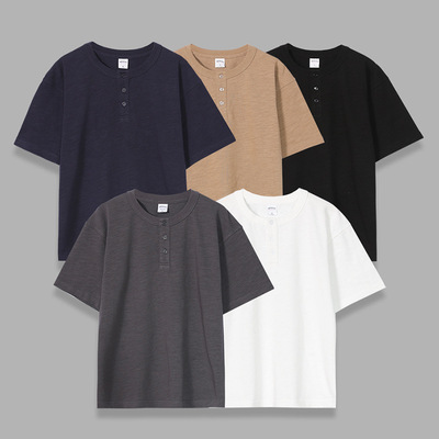 Men tshirt Man Shirt Tee tops Shirts美式水洗320克纯棉重磅