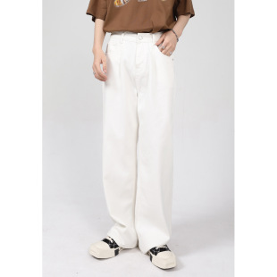 denim pants male 男new man jeans men leg 牛仔裤 wide